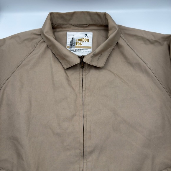 London Fog Other - Vintage London Fog Mens 44 Regular Harrington Jacket Beige Zip Out Coat